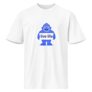 blue yeti live life tee
