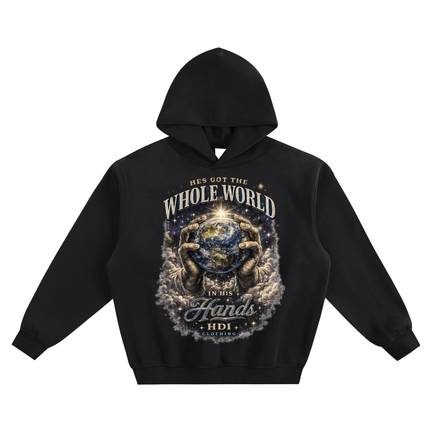 HE'S GOT THE WHOLE WORLD IN HIS HANDS HOODIE